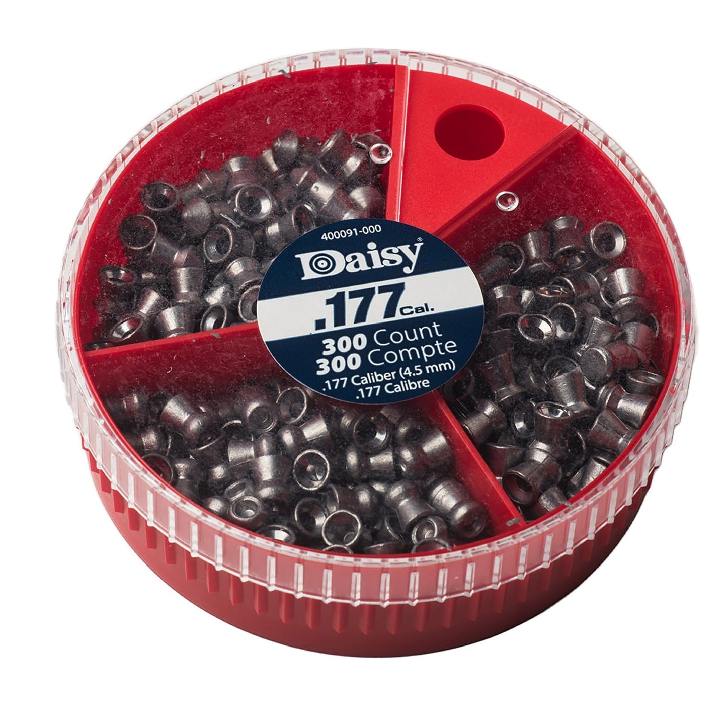 300 ct. Daisy .177 Cal Precision Max Air Gun Pellets - Hollow Point, Pointed, and Flat-Nosed