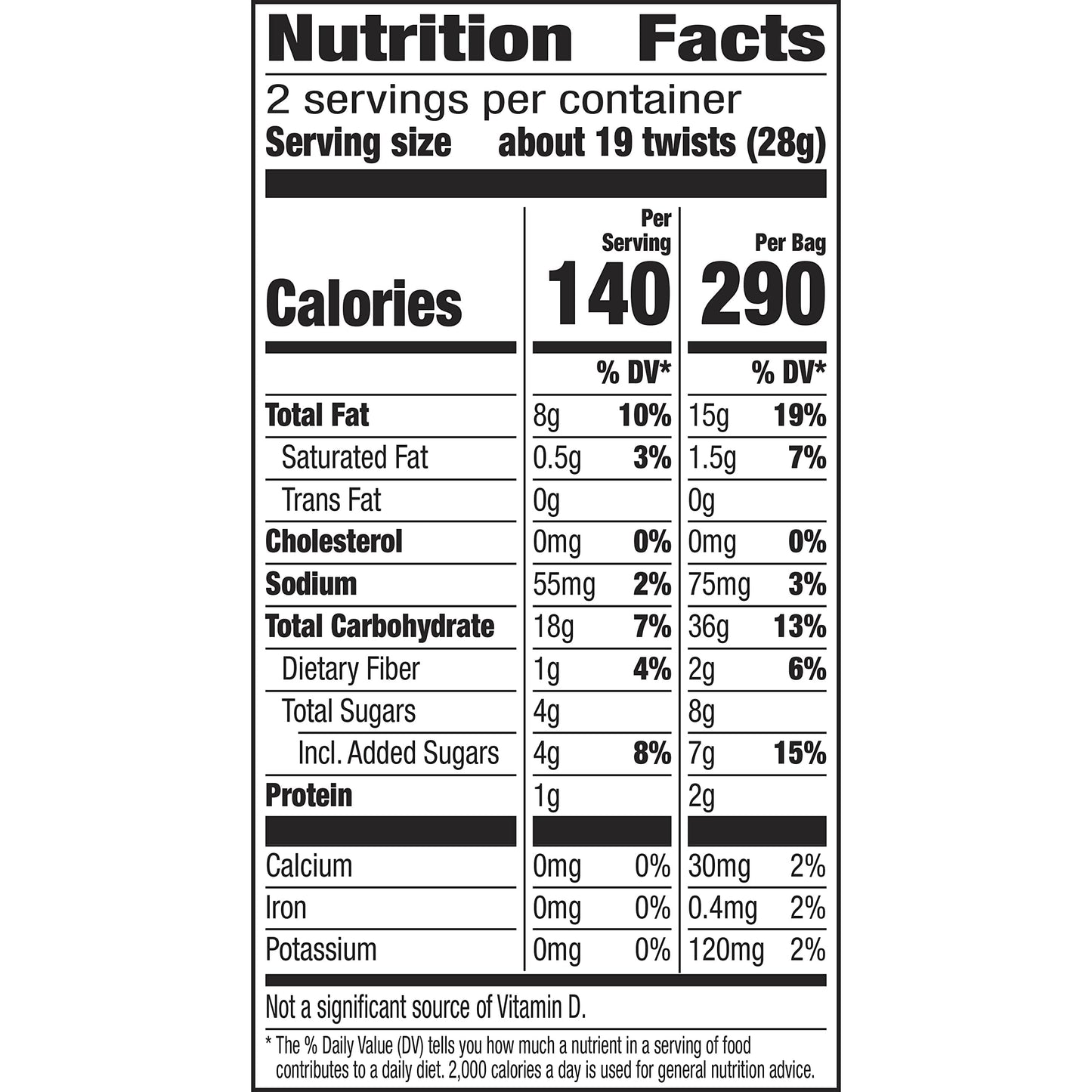 Old El Paso Fiesta Twists, Cinnamon Churro, Crispy Corn Snacks, 2 oz (Pack of 6)