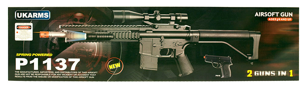 P1137 Spring Powered Rifle and Spring Powered Pistol