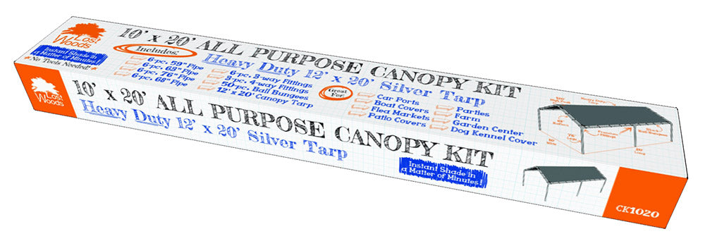 Lost Woods 10' x 20' Car Port Canopy Kit (Not a Toomey Tools Kit)