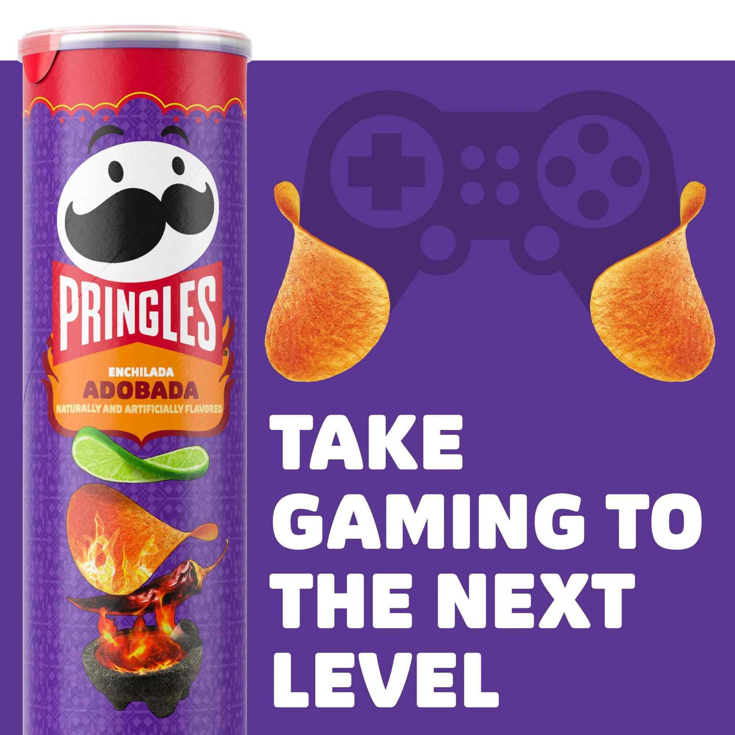 Pringles Enchilada Adobada Potato Crisps Chips - 5.5 oz (Pack of 2)