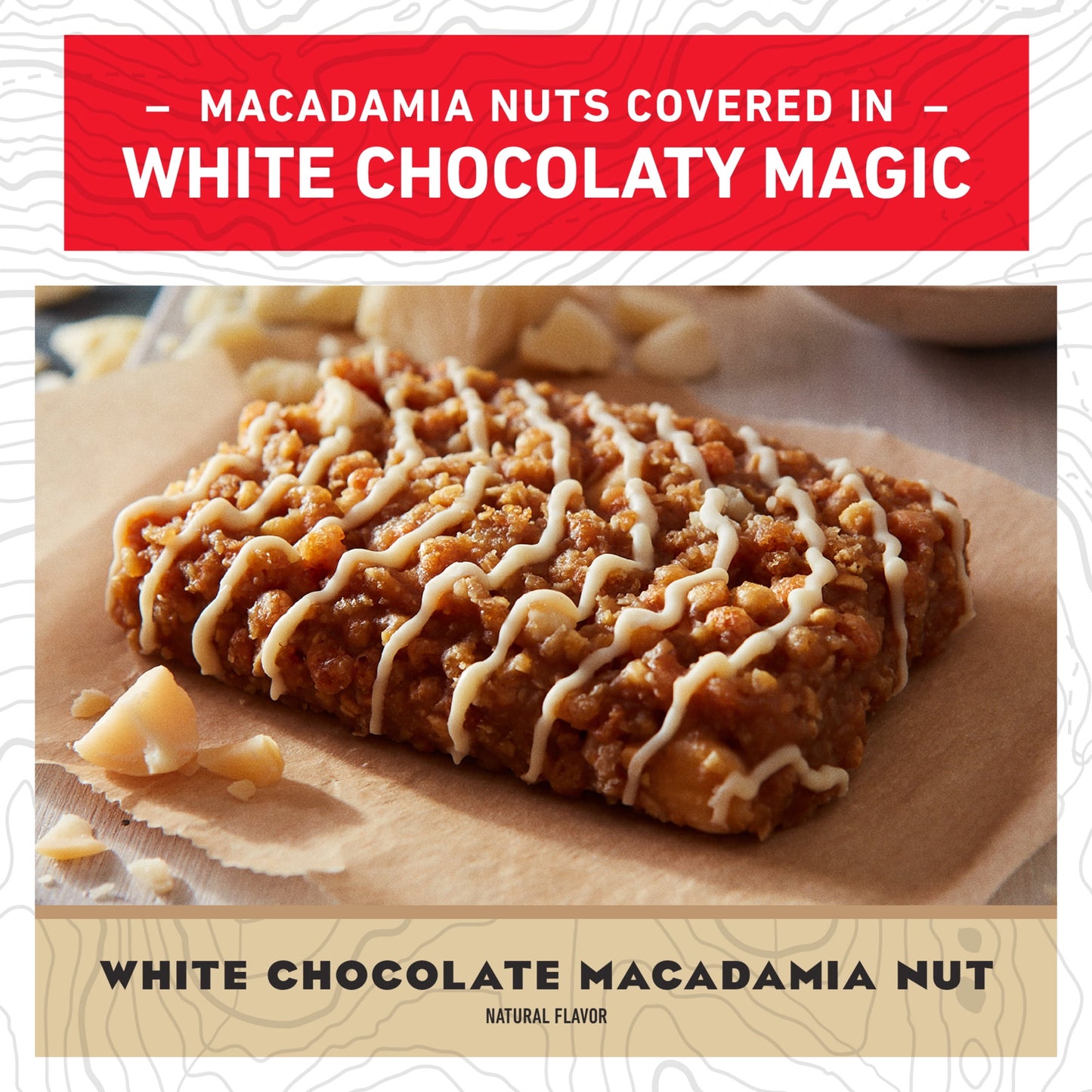 CLIF BAR White Chocolate Macadamia Nut Flavor Energy Bars, Plant Based Protein Bars, 5ct