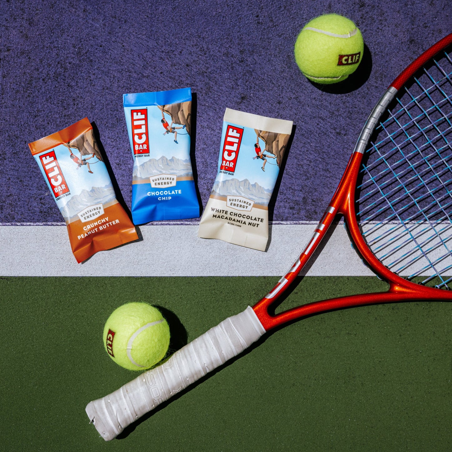 CLIF BAR White Chocolate Macadamia Nut Flavor Energy Bars, Plant Based Protein Bars, 5ct