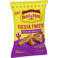 Old El Paso Fiesta Twists, Cinnamon Churro, Crispy Corn Snacks, 2 oz (Pack of 6)