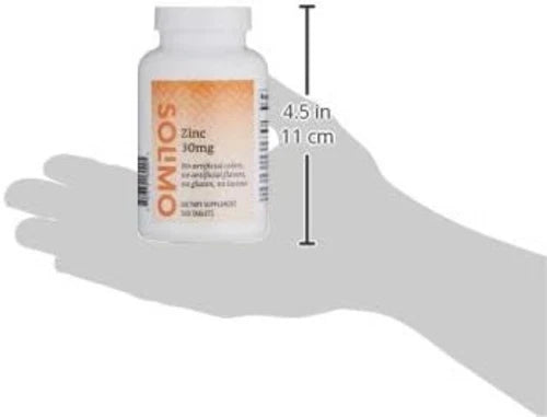 Zinc 30mg Tablets - 300 Count, Unflavored, 10- Supply for Your Health