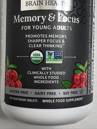 Dr. Formulated Brain Health Memory & Focus for Young Adults 60 Vegetarian 04\/25