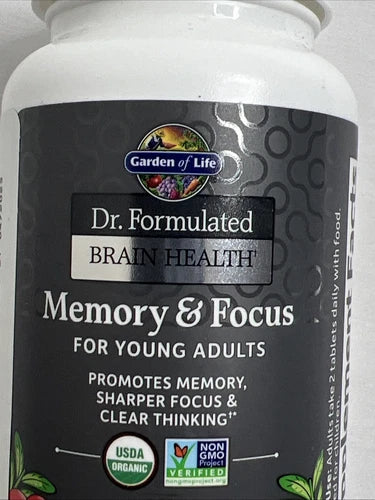 Dr. Formulated Brain Health Memory & Focus for Young Adults 60 Vegetarian 04\/25