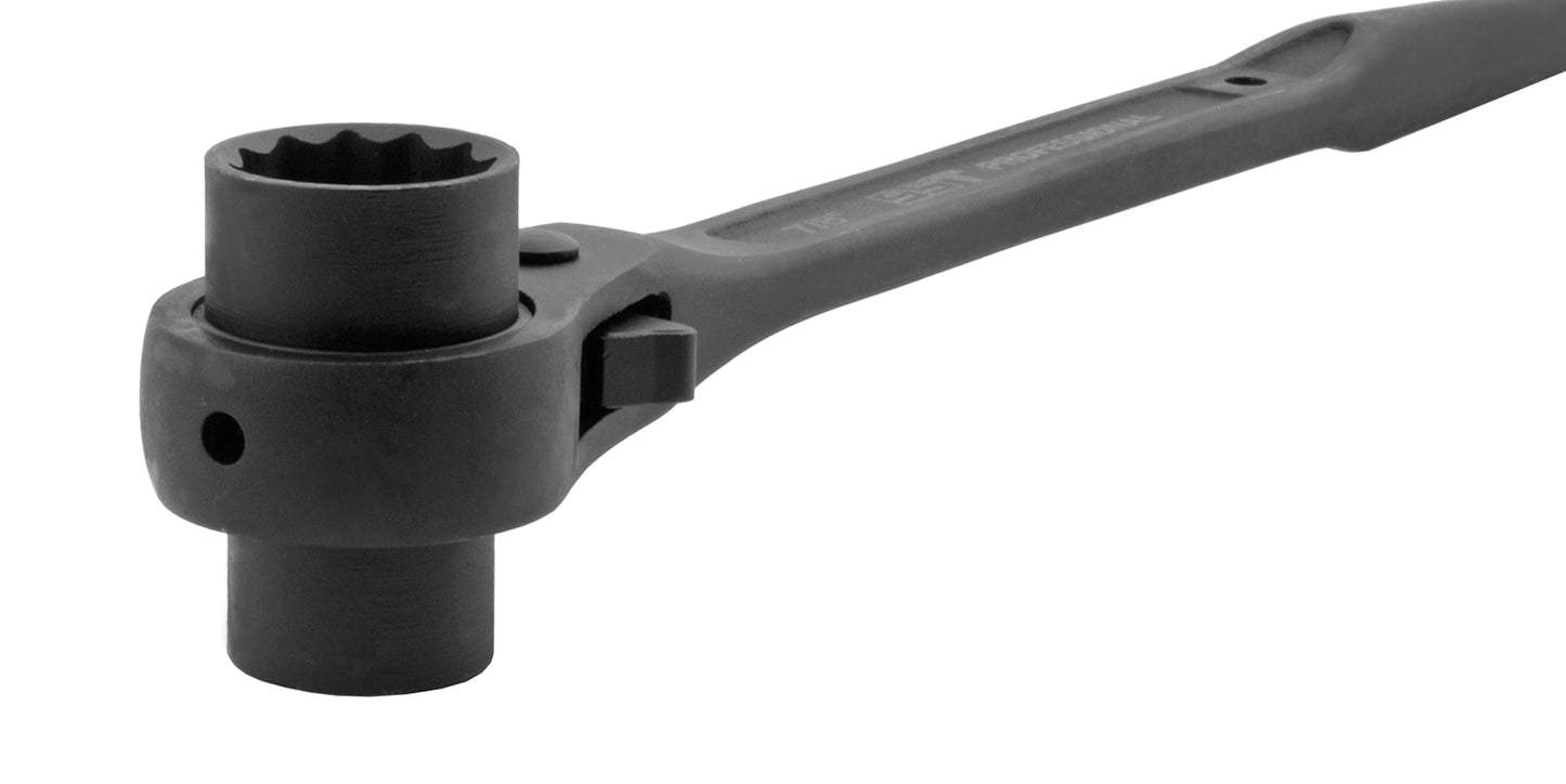 3/4" x 7/8" Professional Dual Socket Spud Ratchet Wrench