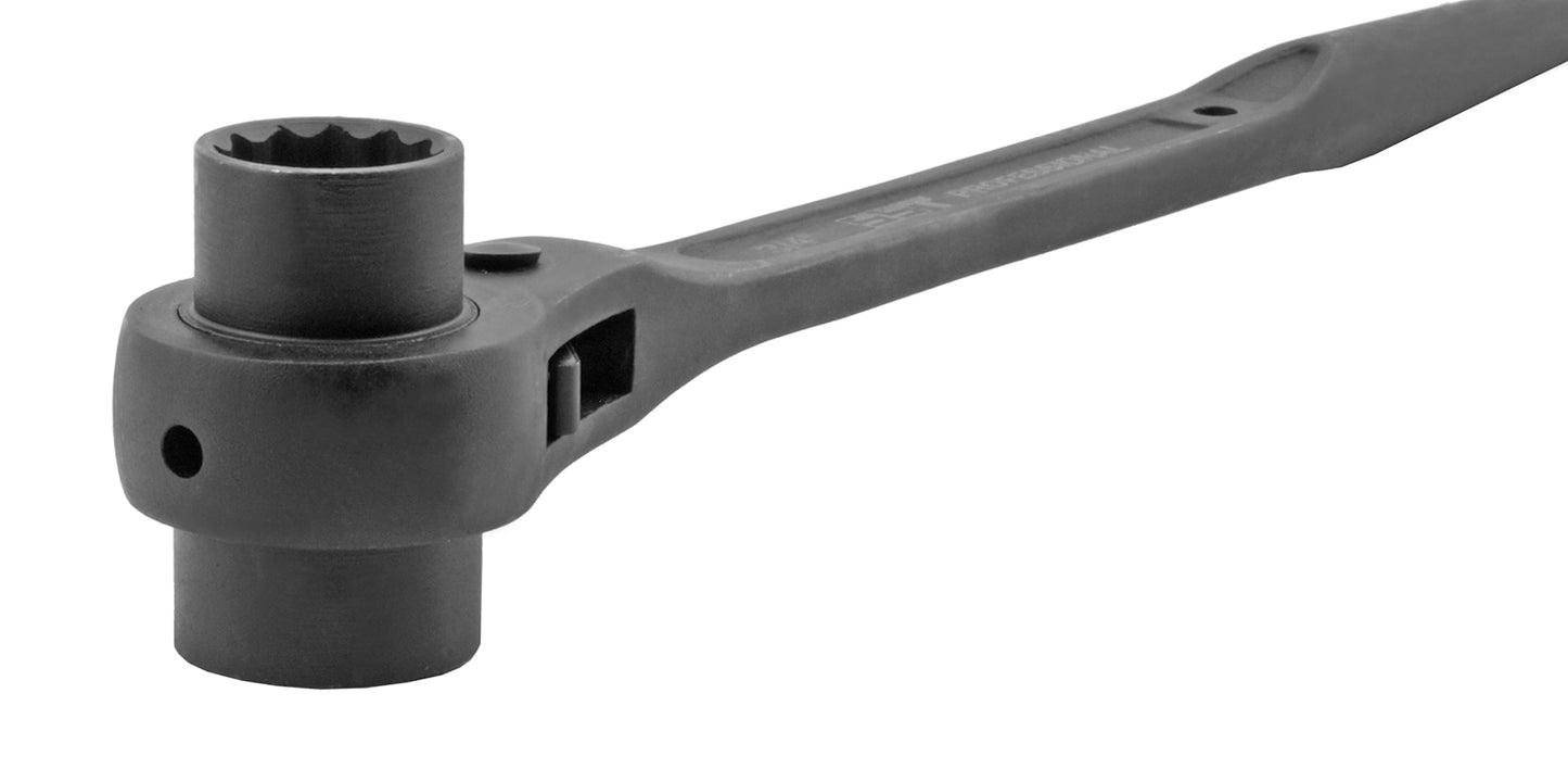 3/4" x 7/8" Professional Dual Socket Spud Ratchet Wrench