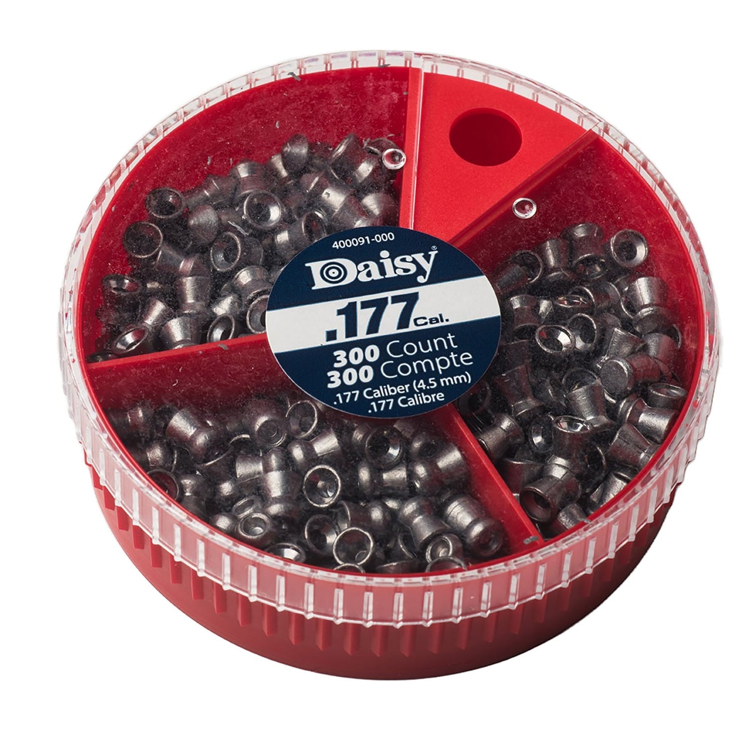 300 ct. Daisy .177 Cal Precision Max Air Gun Pellets - Hollow Point, Pointed, and Flat-Nosed