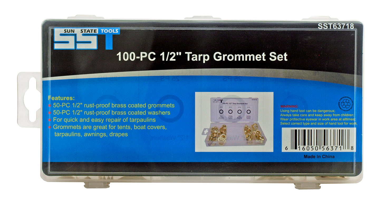 100pc. 1/2" Tarp Grommet Set