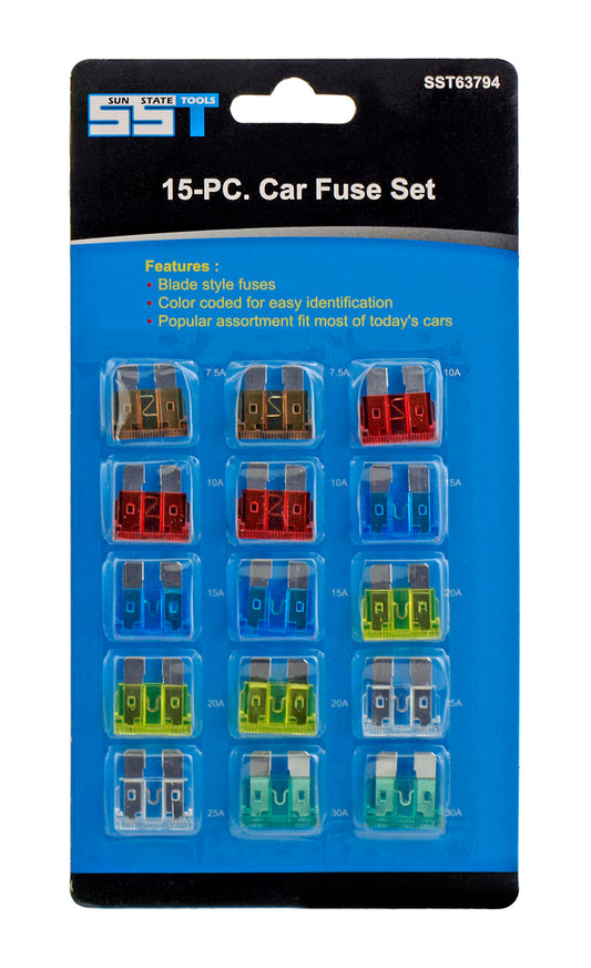 15pc. Car Fuse Set