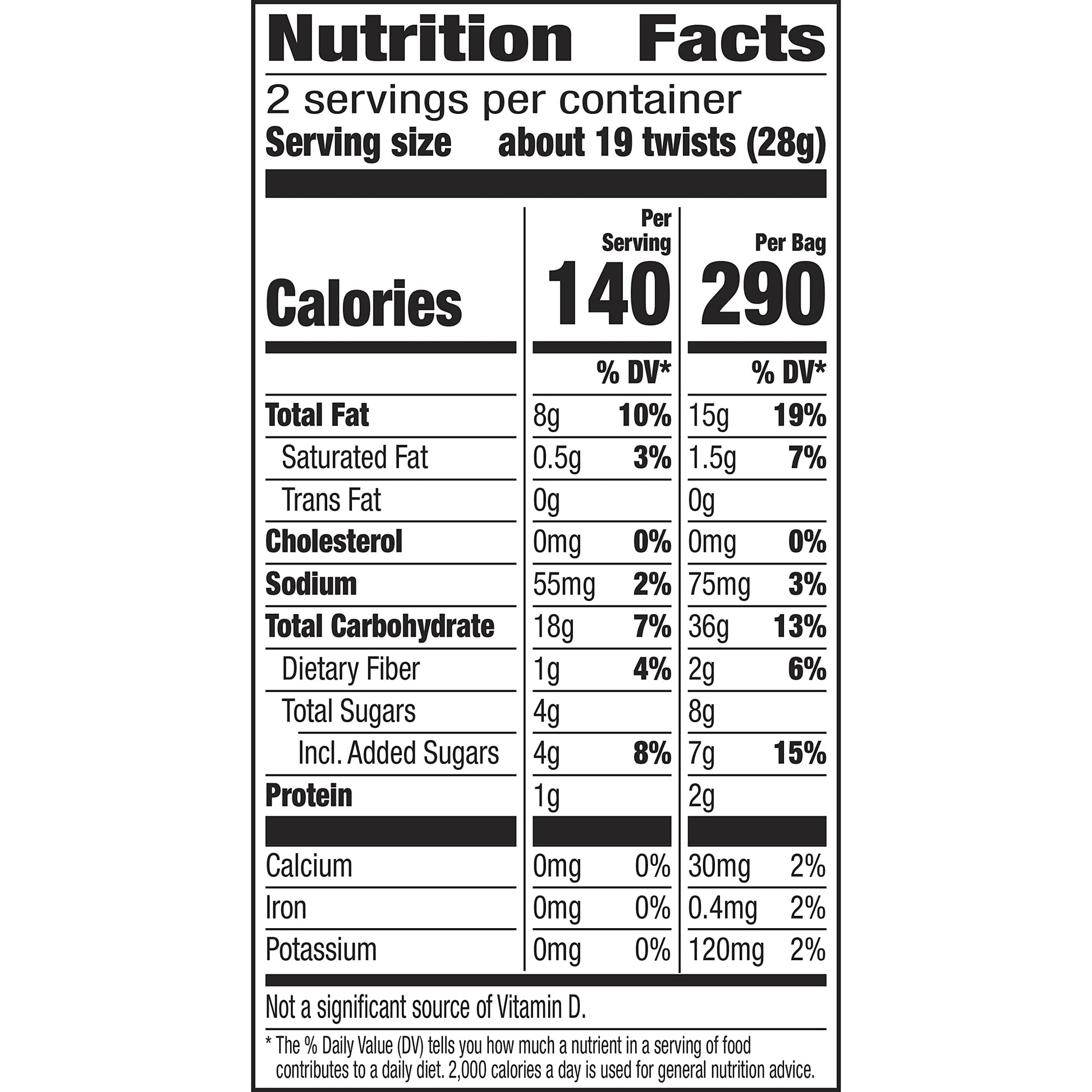 Old El Paso Fiesta Twists, Cinnamon Churro, Crispy Corn Snacks, 2 oz (Pack of 6)