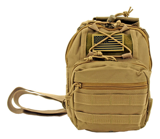 Concealed Carry Tactical Sling Bag - Desert Tan