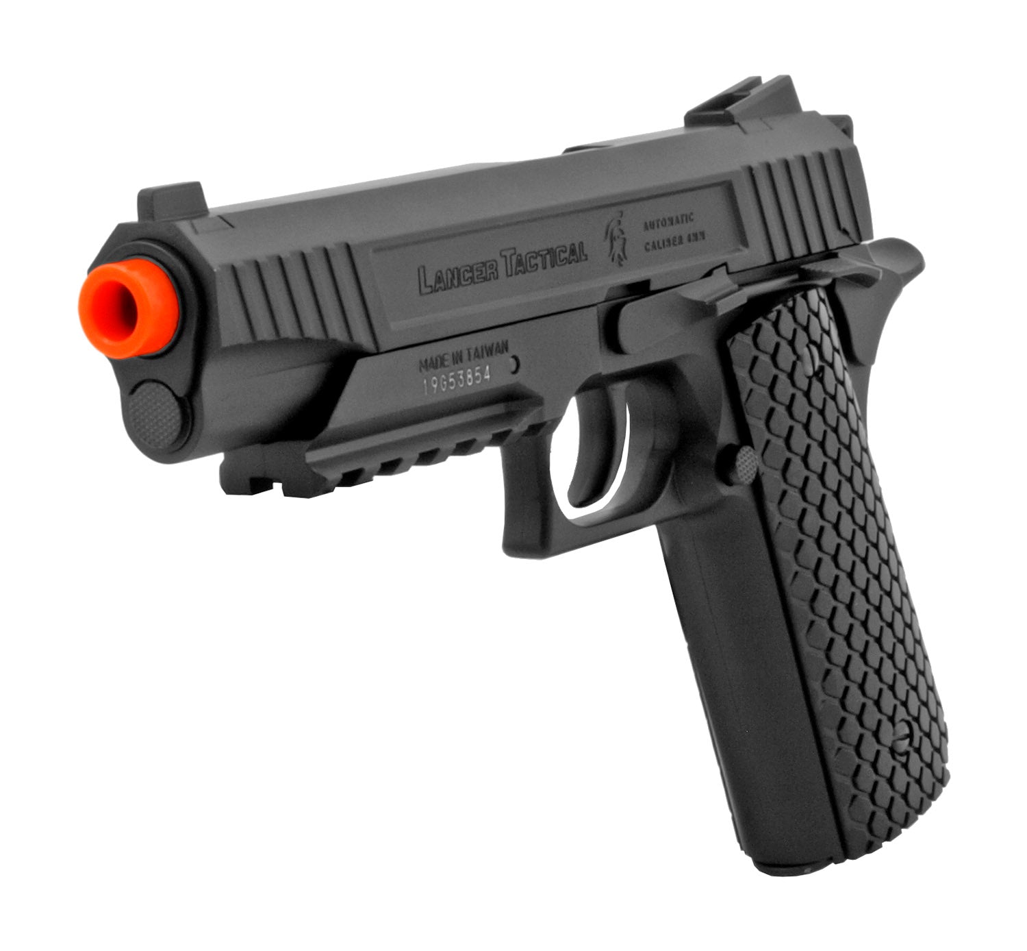 Lancer Tactical Cobra 1911 CO2 Gas Powered Airsoft Gun - Black