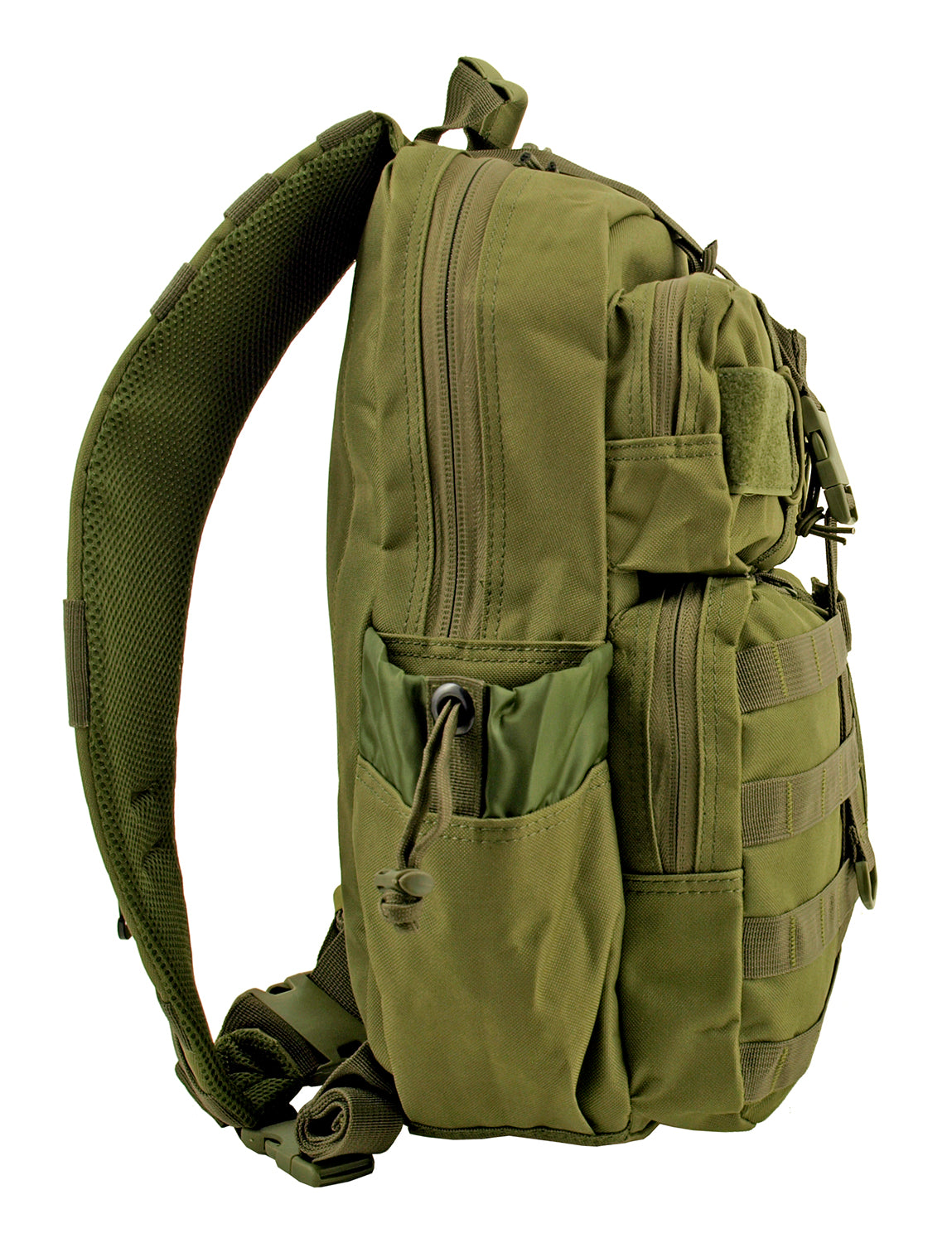 Hard Stone Flight Pack Tactical Travel Sling Backpack - OD Military Green