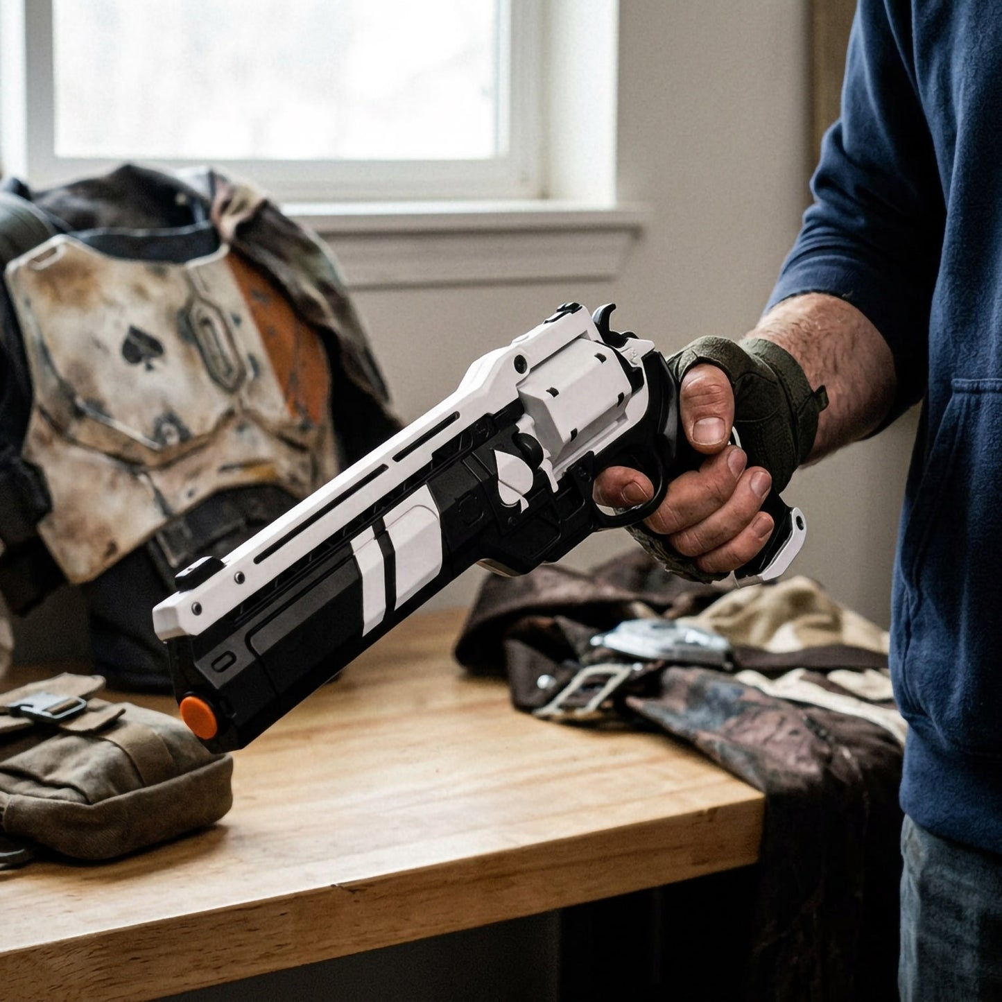 15.38" Ace of Spades Exotic Hand Cannon Replica - Destiny 2 Foam Cosplay Weapon
