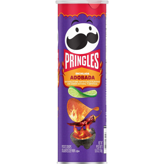 Pringles Enchilada Adobada Potato Crisps Chips - 5.5 oz (Pack of 2)