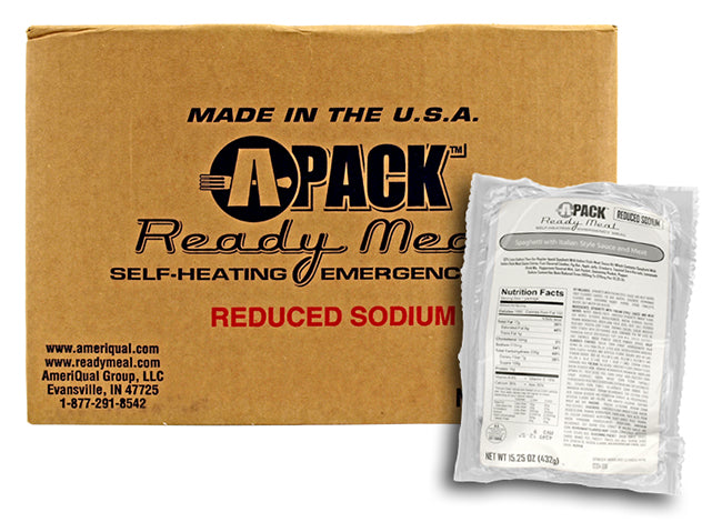 Box of 12 A Pack Meals Ready to Eat - Reduced Sodium MRE