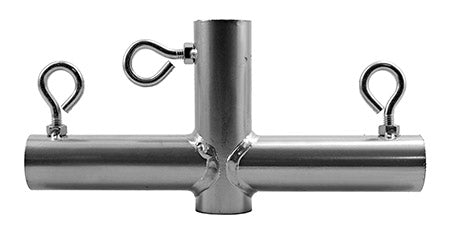 1-3/8" 4-Way Side Wall Canopy Fitting - Galvanized