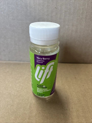Lift Fast Acting Glucose Supplement Shot - Berry - 2x 2 oz - Ex: 3/25