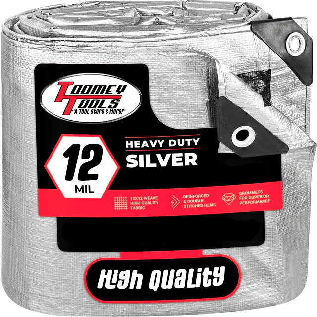 20 x 30 Heavy Duty Canopy Tarp - Silver